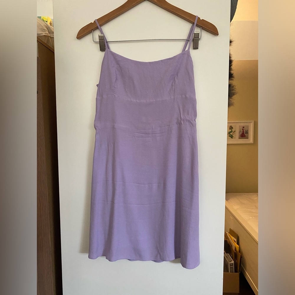 💚Purple mini Sunday best dress